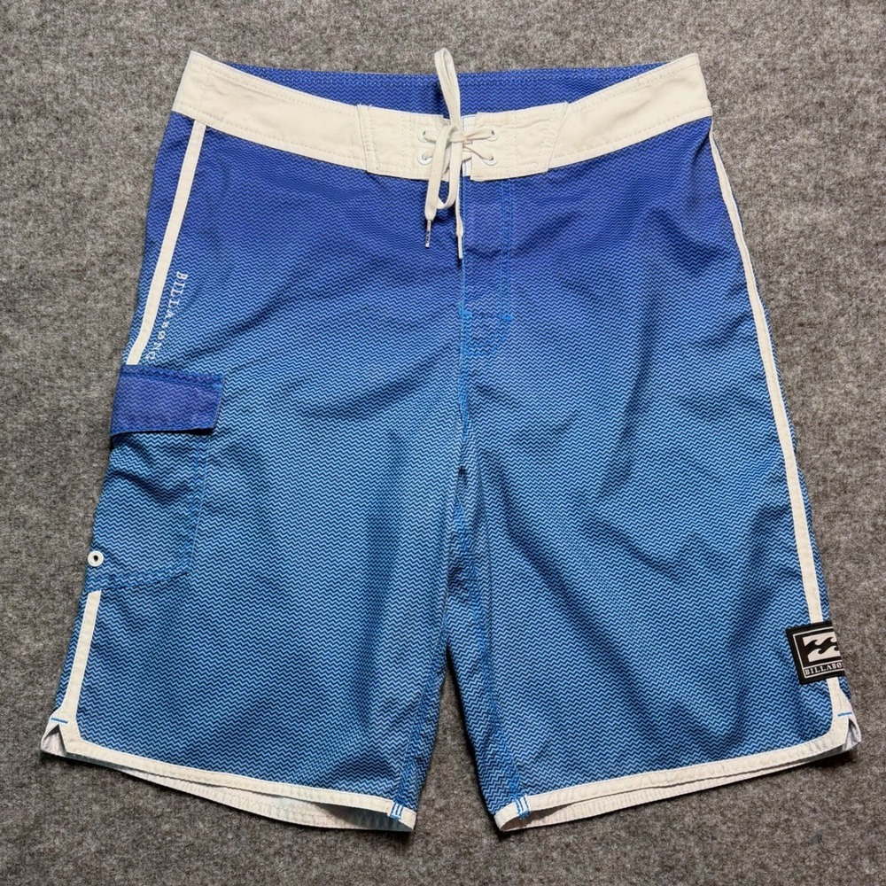 Billabong Mens Board Shorts 32 Blue Wave Surf Swim Trunks